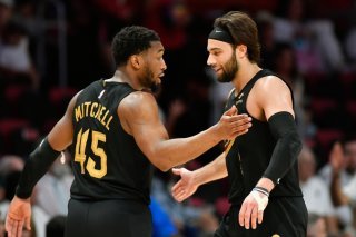 Donovan Mitchell (45) et les Cavs ont fait forte impression face à Miami KEYSTONE/AP/Michael Laughlin